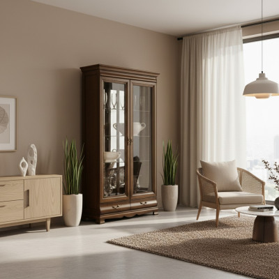 Classic display cabinet cabinet showcase cabinet wall unit - Model N-W2