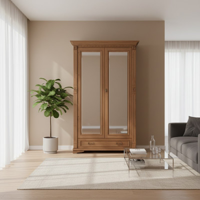 Classic cabinets wardrobe shelving closet solid colonial style O2D