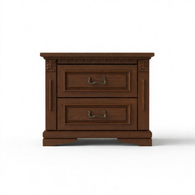 2x Set of Classic Nightstands Bedside Table Night Consoles Table Solid Wood OSZN