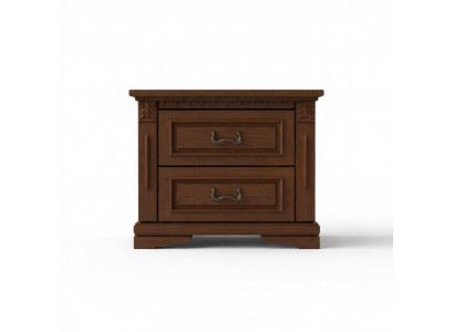2x Set of Classic Nightstands Bedside Table Night Consoles Table Solid Wood OSZN