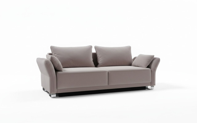 3-seater sofa couch textile upholstery fabric set sleep sofa bed function new