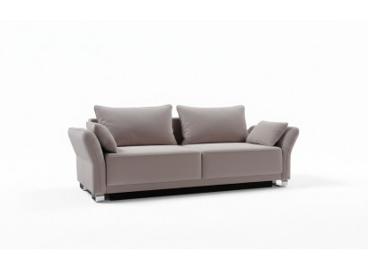 3-seater sofa couch textile upholstery fabric set sleep sofa bed function new
