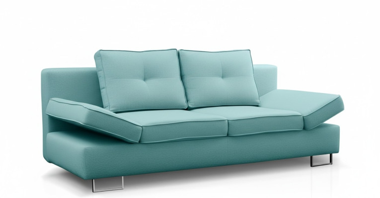3-seat sofa couch textile upholstery fabric set with bed function sleeper sofa new