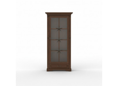 Classic showcase display cabinet glass cabinet colonial cupboard OW1A