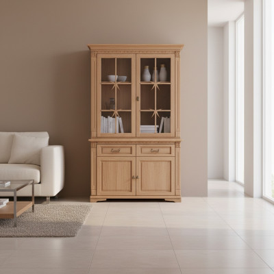 Classic display cabinet showcase cabinet glass cabinet colonial wardrobe new OK2