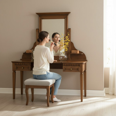 Classic console dressing table secretary desk night dressing table mirror