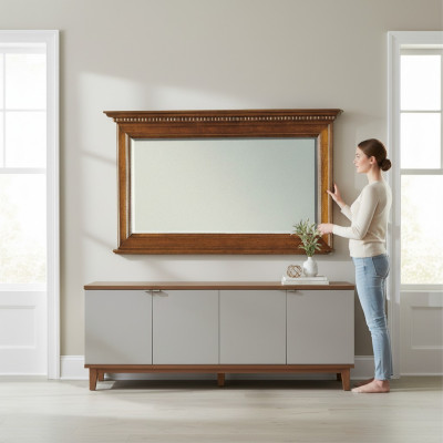 Classic wall mirror wood frame antique style mirror new Italian furniture