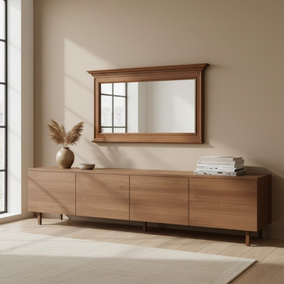 Classic wall mirror wood frame antique style mirror new Italian furniture