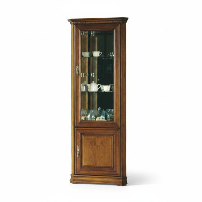 Classic display cabinet, corner cabinet, solid wood, collector display cabinets