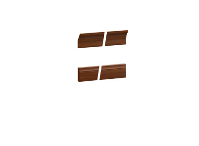 Classic veneered exterior element for cabinet wardrobe system - Model BA-23