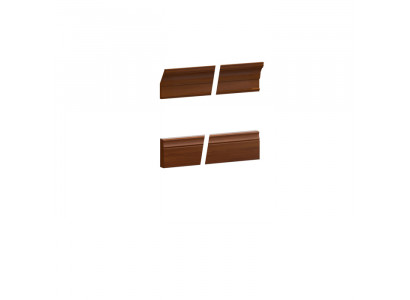 Classic veneered exterior element for cabinet wardrobe system - Model BA-23