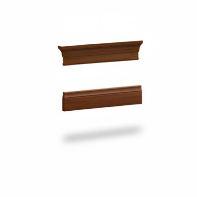 Elements baseboard crown molding for the cabinet display case cabinet system BA-29