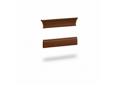 Elements baseboard crown molding for the cabinet display case cabinet system BA-29