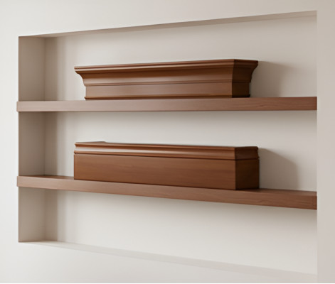 Outer side wall crown for crown or base cabinet system L, R BA-28