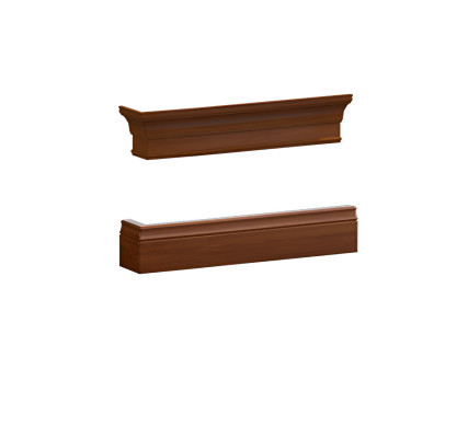 Outer side wall crown for crown or base cabinet system L, R BA-28