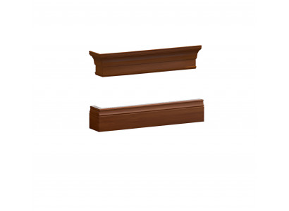 Outer side wall crown for crown or base cabinet system L, R BA-28