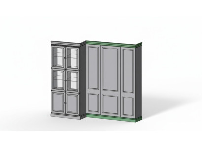 Classic finishing strip for the panel, Set L, R element for cabinet system BA-26