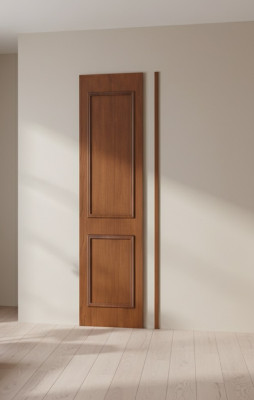 Classic panel with wall shelf and lighting bed wall cladding BA-24