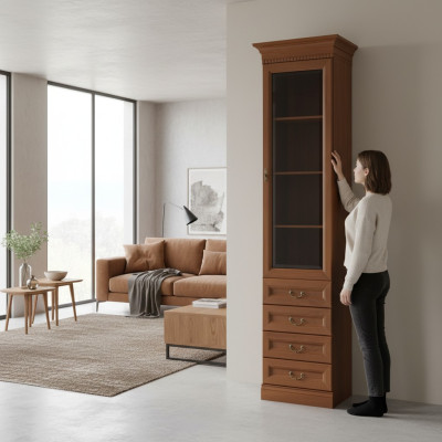Classic bar cabinet display cabinet collector's cabinet bookshelf glass cabinet BA-9
