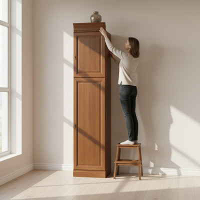 Classic Cabinets Wardrobe Wall Unit Shelf Display Cabinet Bookcase Model BA-8