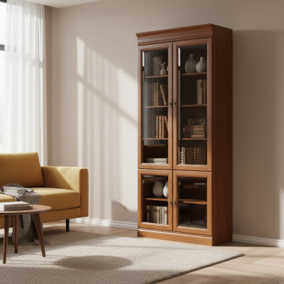 Classic cabinets showcase display cabinet glass cabinet wall unit model BA-4