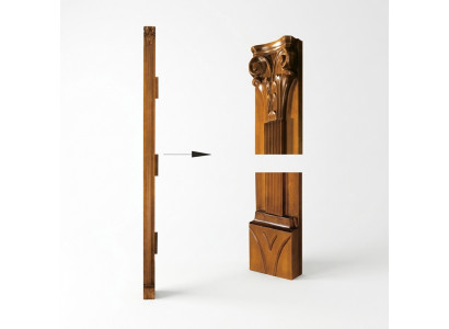 Classic column closing sentence for cabinet wall system SE-st-B-N column