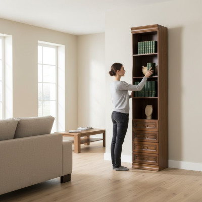 Classic cabinets closet wall unit bookshelf display cabinet bookcase SE-6