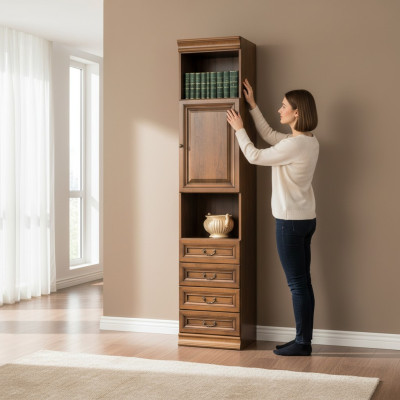 Classic cabinets wardrobe wall unit bookcase bookshelf Model SE-5