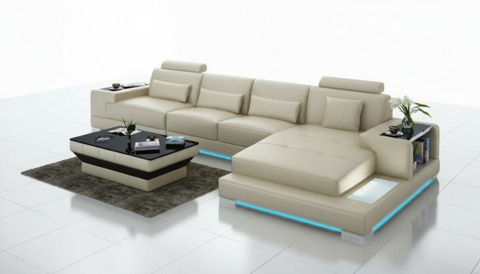Leather sofa couch living area corner sofa corner modern sofa design set