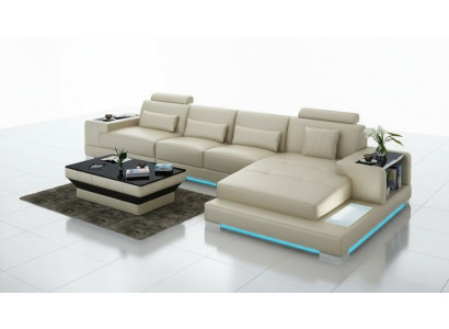 Leather sofa couch living area corner sofa corner modern sofa design set