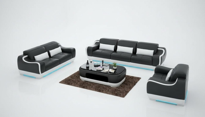 Leather sofa couch living room set 3+2+1 seater suite sofa furniture G8025D