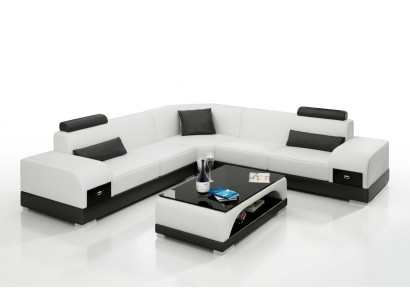 Leather sofa couch living landscape corner sofa corner sofa modern design suite