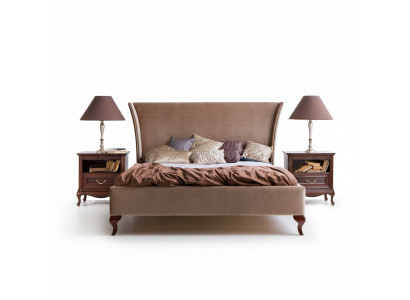 Classic bed beds double bed wooden bed country house - Model CL-1