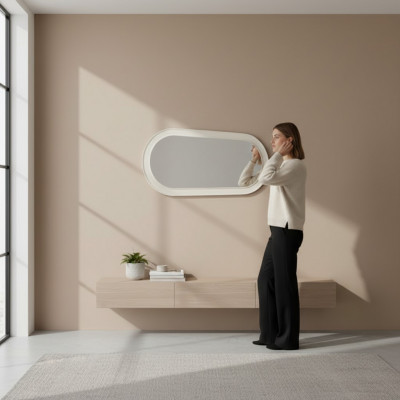 Mirror Wooden Frame Large Wall Mirror Classic Designer Mirror Florence FL-L1