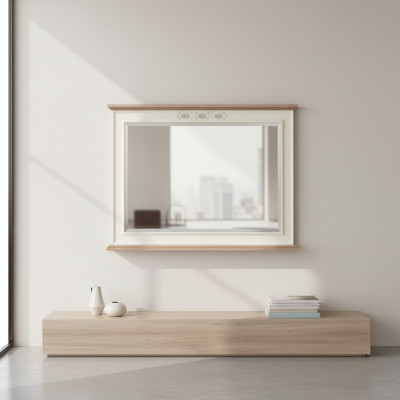 Mirror Wooden Frame Large Wall Mirror Classic Designer Mirror Model FL-L3