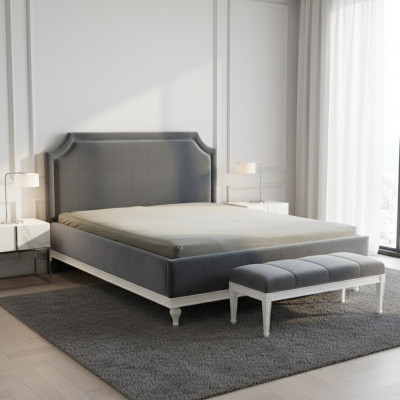 Designer bed beds double bed upholstered bed leather bed - Model FL-B2