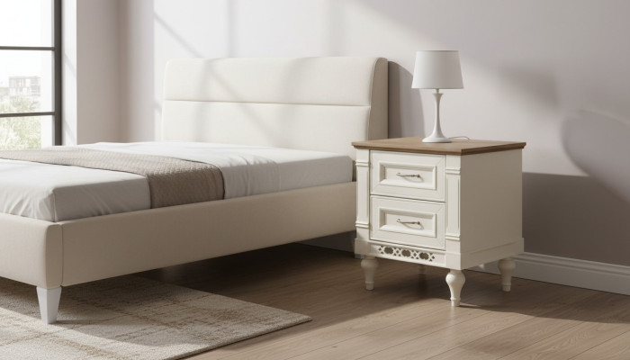 Classic Nightstand Bedside Table Solid Console Shelf Bedroom FL-SZN