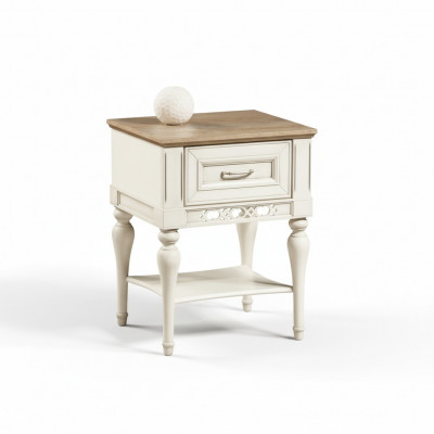 Nightstand Shelf Bedside Table Solid Console Storage Bedroom FL-N2