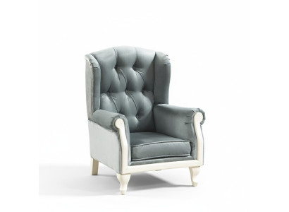 Chesterfield wing chair armchair upholstery television office couch genuine leather