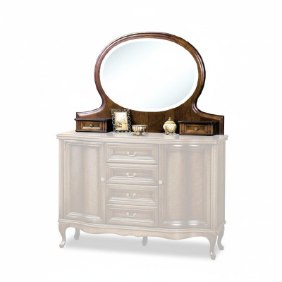 Classic designer mirror with drawers, standing mirror W-NL, top mirror