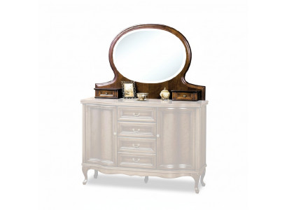 Classic designer mirror with drawers, standing mirror W-NL, top mirror