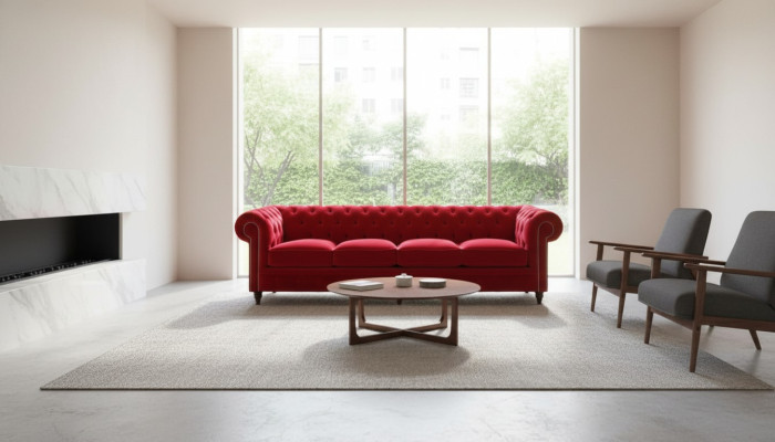 Chesterfield Big Sofa Couch Fabric Velvet Upholstery Sofas 4 Seater XXL Couches New