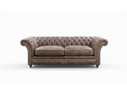 Chesterfield Sofa Couch Upholstered Set 3 Seater Seat Leather Textile 161013-24