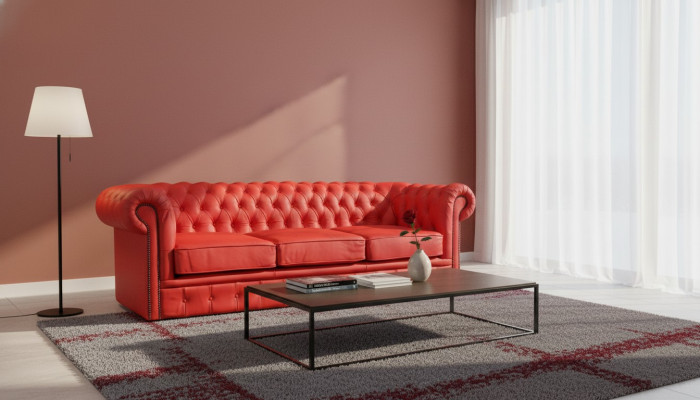 Chesterfield Upholstered Sofa Couch Designer Set 3-Seater Sofas Classic *New*