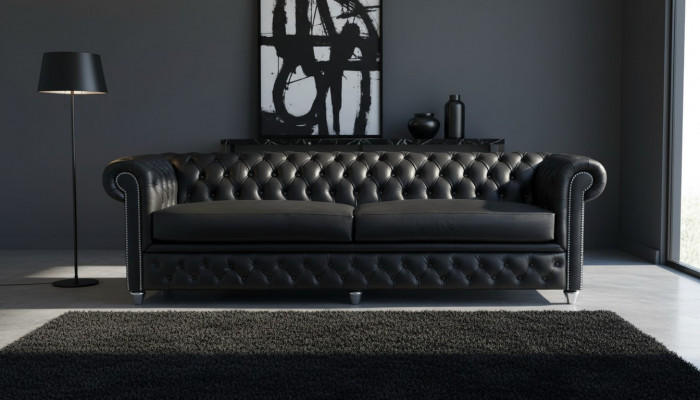Chesterfield 3-Seater XXL Upholstered Seat Couch Sofa Suite Big Sofas 2016-22