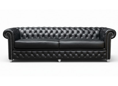 Chesterfield 3-Seater XXL Upholstered Seat Couch Sofa Suite Big Sofas 2016-22