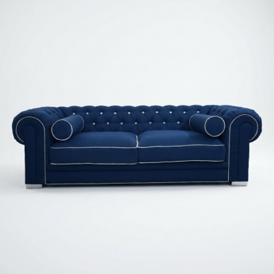 Chesterfield Sofa 3 SEATER Upholstered Designer Couches Sofas Set SL Sofa 3 New