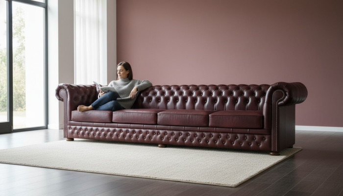 Chesterfield Sofa 8-SEATER XXL Upholstered Designer Couches Sofa Set Sofa New