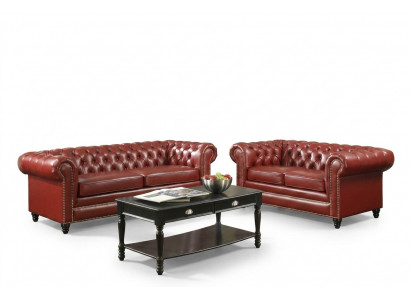 Brown Chesterfield Sofa 3+2 Seater Upholstered Designer Couches Sofa Set