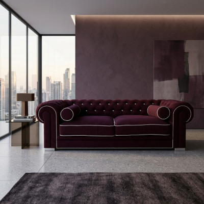 Chesterfield Sofa 3 SEATER Upholstered Designer Couches Sofa Set SL Sofa 20